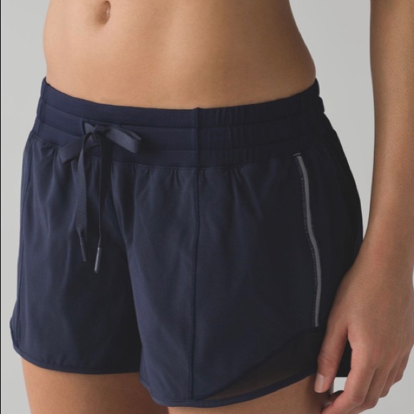 lululemon athletica Pants - Lululemon Hotty Hot Short, 4” Midnight Navy